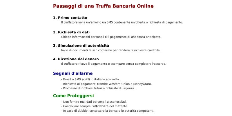 truffa bonifico bancario